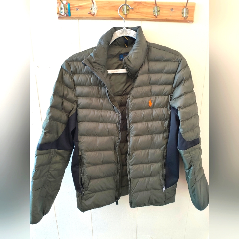 Polo puffer jacket men size xs